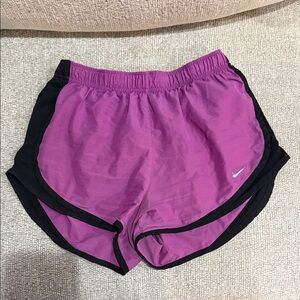 Nike Women’s Magenta Athletic Shorts with Black Trim